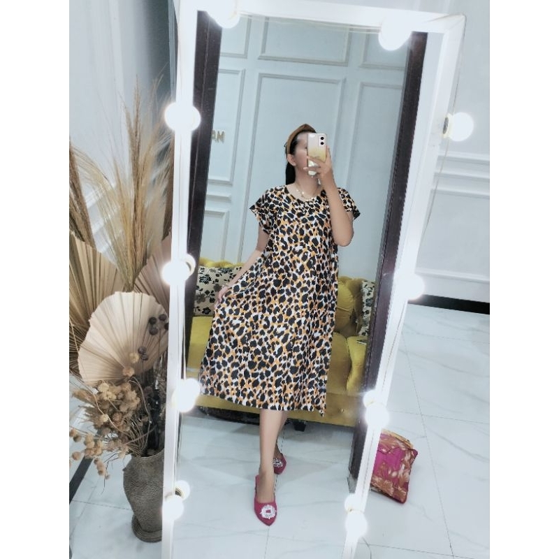 daster klok leopard standart | grosir daster murah | konveksi jatim