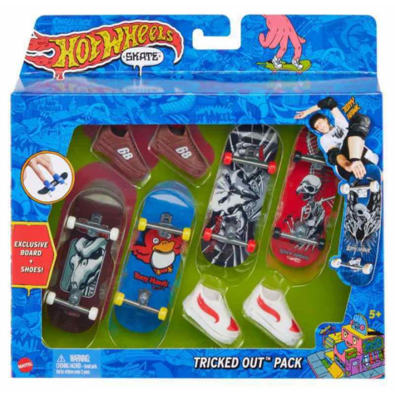 Hot Wheels Skate : Tricked Out Pack / Fingerboards & Skate Shoes