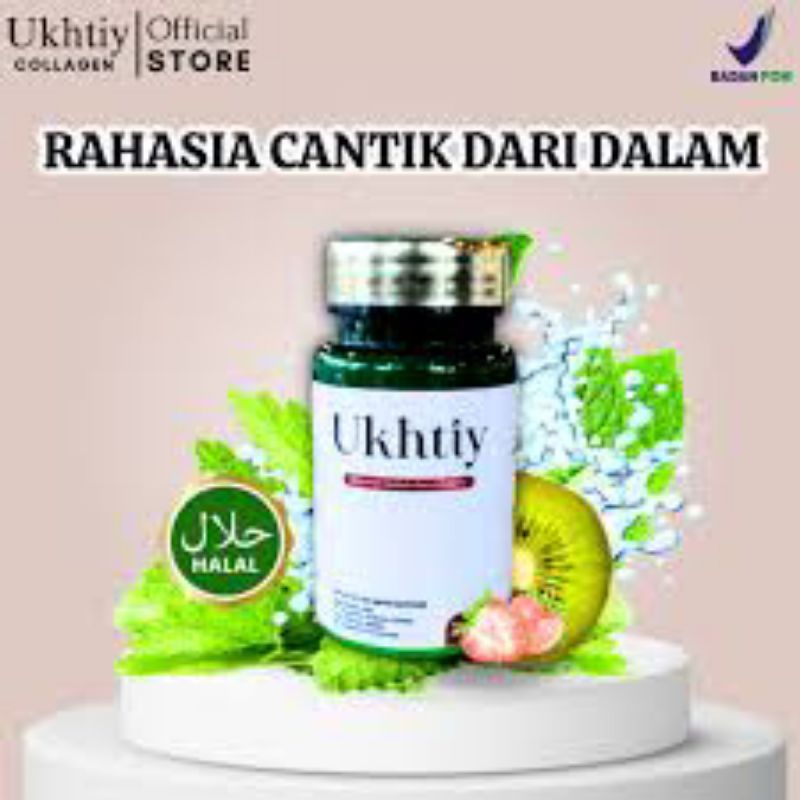 UKHTIY serbuk collagen pemutih seluruh badan HALAL BPOM