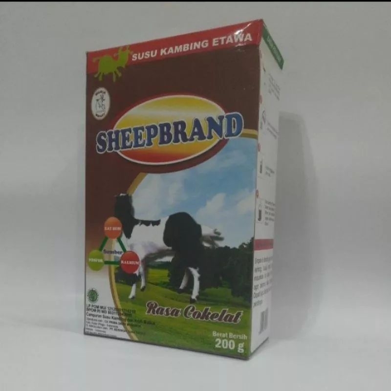 

SHEEPBRAND 200GR COKELAT - SUSU BUBUK ETAWA SHEEPBRAND COKLAT 200 GR
