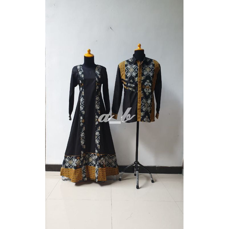 Gamis Shazia-Custom Made-Pre Order-Gamis Batik- Abaya Wanita Muslimah Syar'i-Sarimbit Batik-Custom S