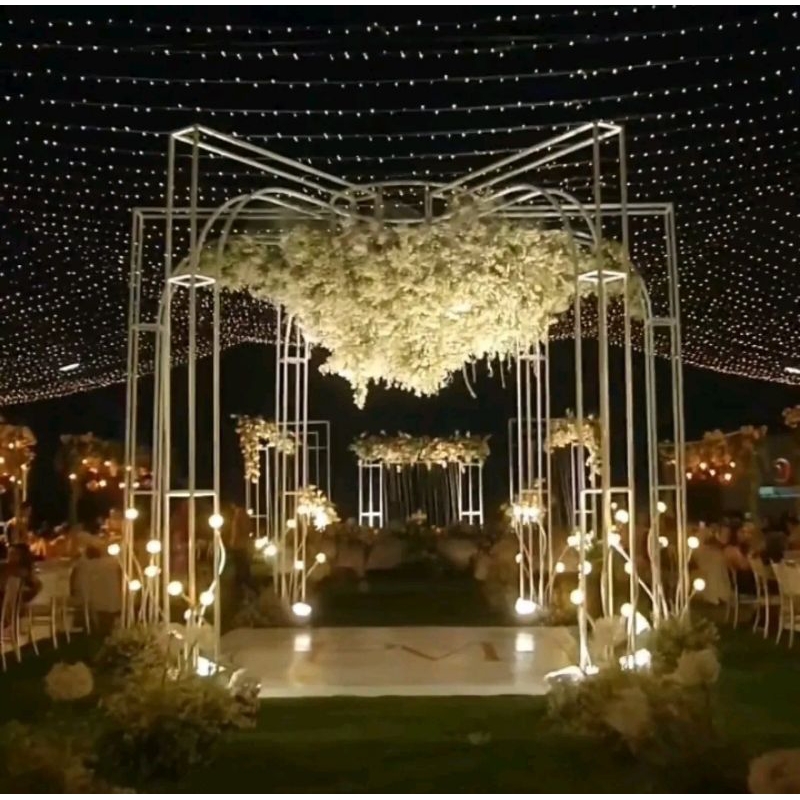 gazebo lorong/ pergola jalan dekorasi pelaminan terbaru