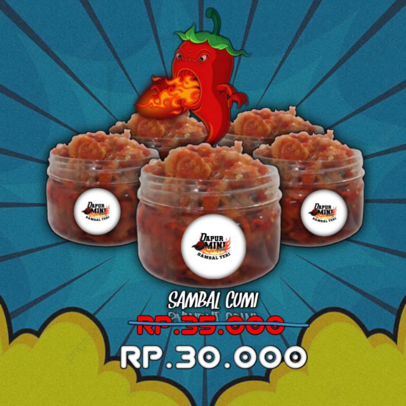 

Sambel cumi Dapurminiofficial 150gram