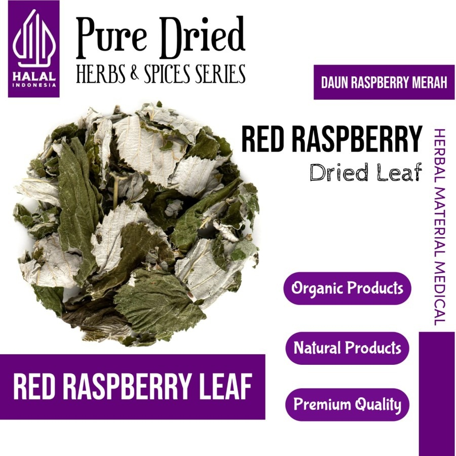 

ELIF TEA Organic Dried Red Raspberry Leaf Tea Cut and Sifted