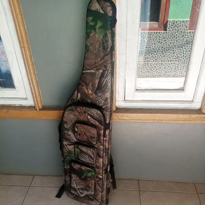 Tas Senapan Camo Nilon Tali Kuat Busa Tebal