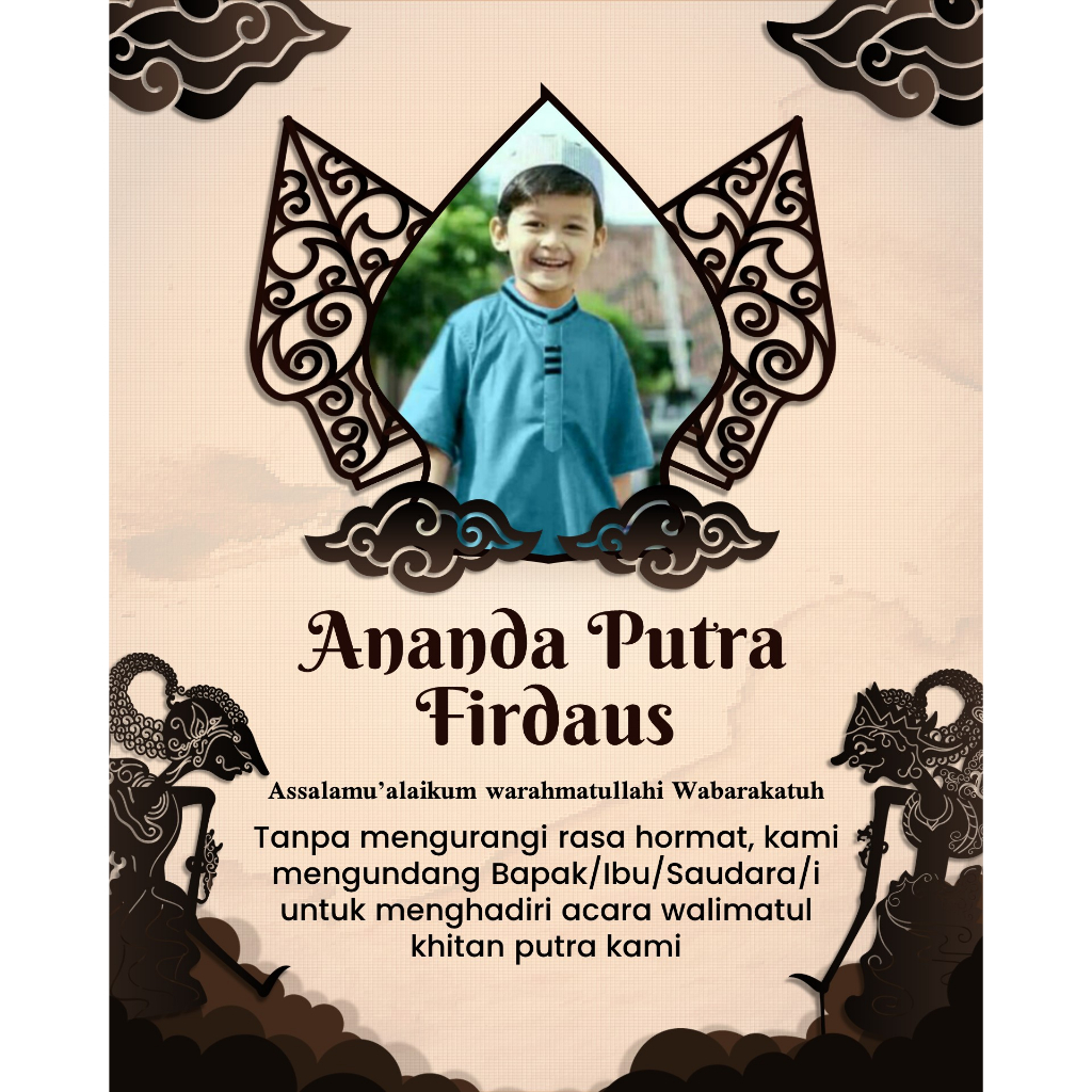 UNDANGAN KHITAN / UNDANGAN DIGITAL KHITAN / UNDANGAN VIDEO KHITAN 17