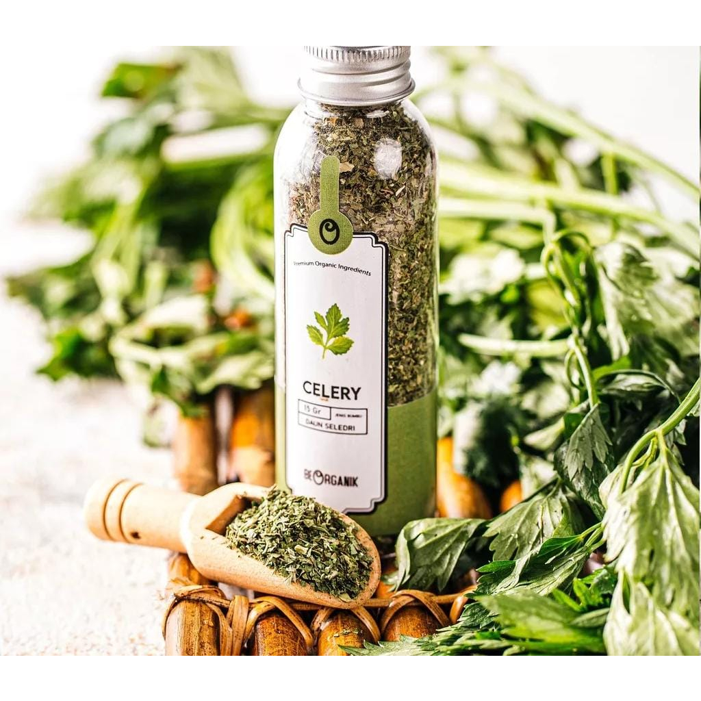 

Beorganik Dried Celery/Daun Seledri Kering 15g Murni 100% Alami