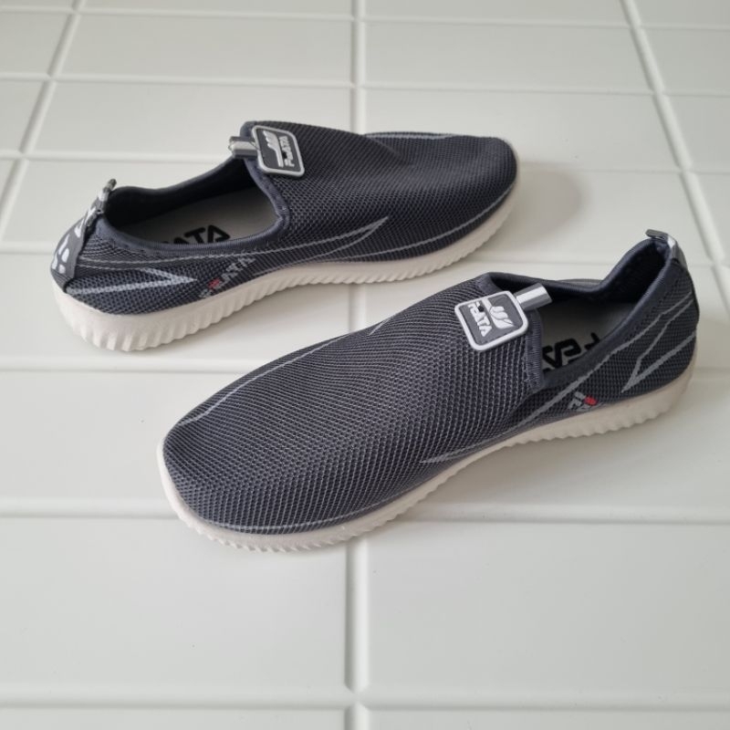 Sport Feata Karet Elastis Kain Rajut Sepatu Pria Wanita Slip On Air Mesh Tanpa Tali Sepatu Casual - 