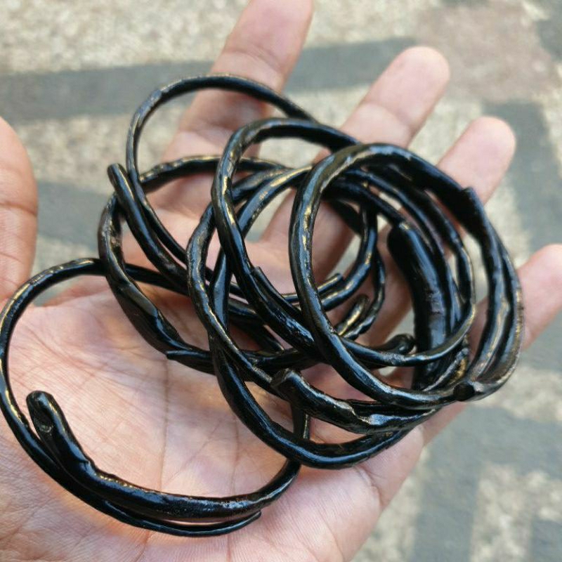 Gelang Akar Bahar Naga  Asli Original 100% .akar bahar Hitam Naga