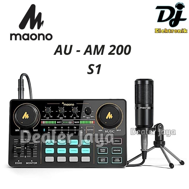 Maono AU AM 200 S1 / AU AM200 S 1 - Paket Recording Podcast