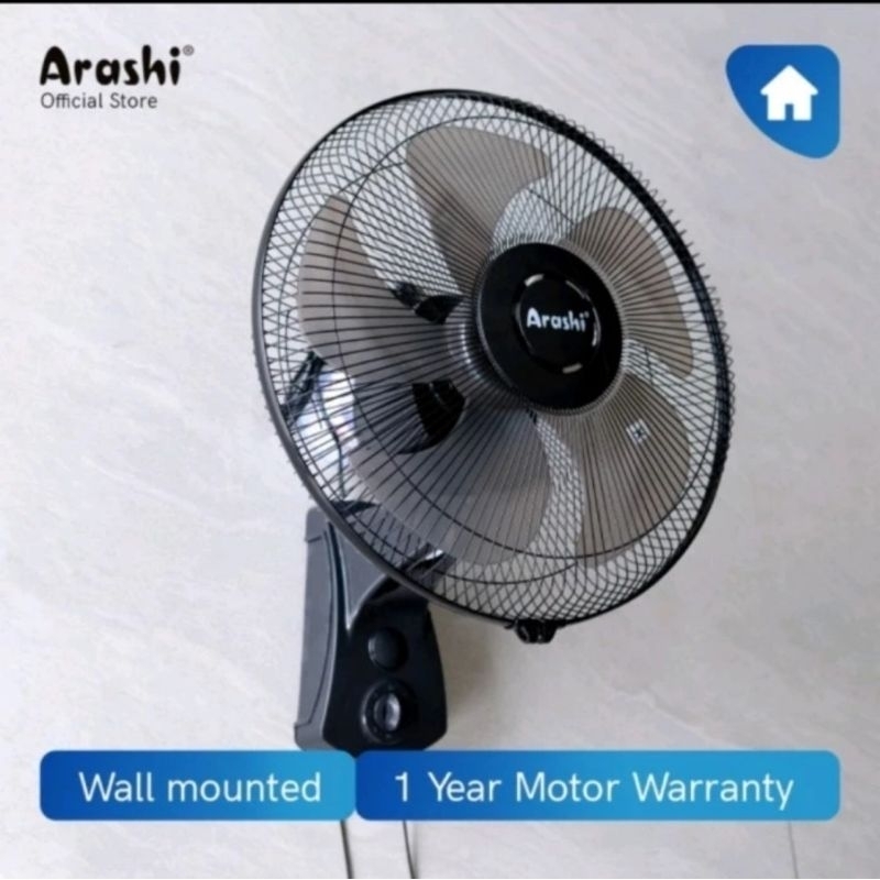 Kipas Angin Dinding ARASHI APACHE 16 Inchi AR228 - Wall Fan Garansi