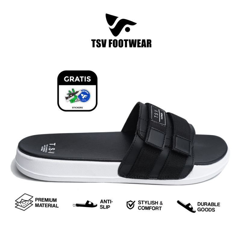 sandal slip on pria TSV FOOTWEAR-Sandal slip on | slippers slide | Sandal pria slip on Phantom 2