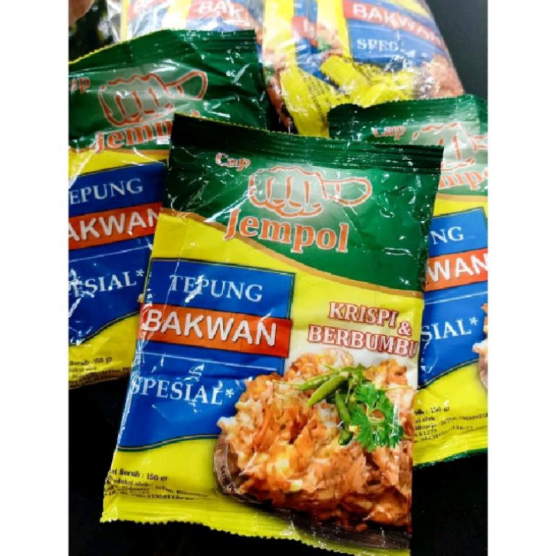 

TEPUNG BAKWAN CAP JEMPOL 150G / 1 PAKET ISI 2