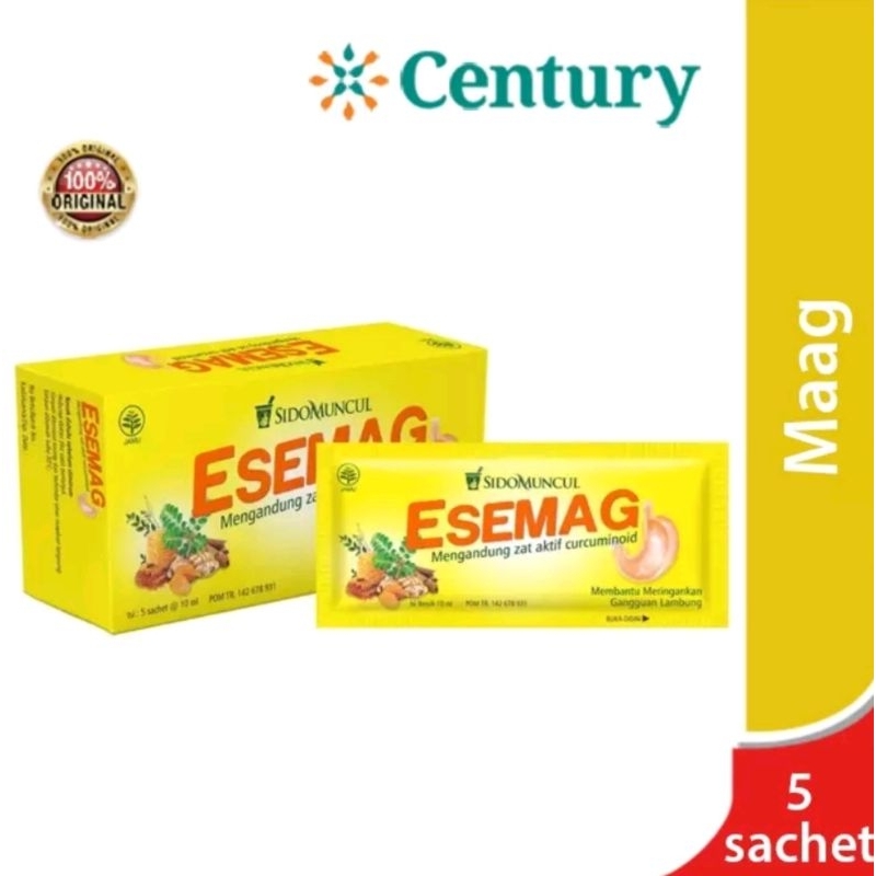 Sidomuncul Esemag 10ml isi 5 Sachet / Mual / Asam Lambung