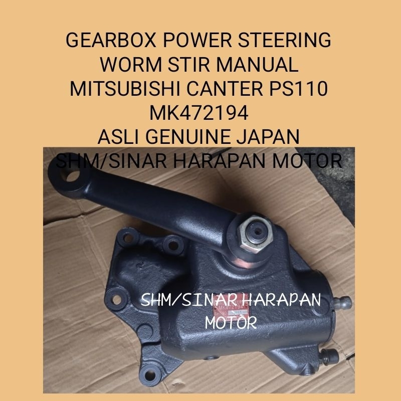WORM STIR MANUAL CANTER 110PS MK472194 ASLI ORIGINAL GEARBOX POWER STEERING MITSUBISHI CANTER