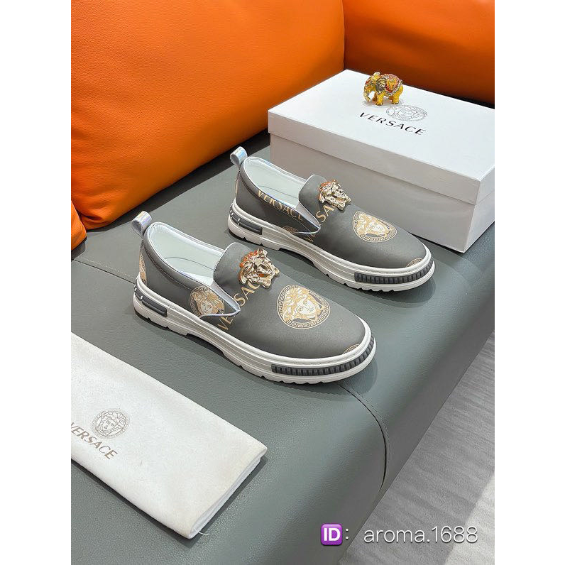 Versace slip on shoes casual men's shoes