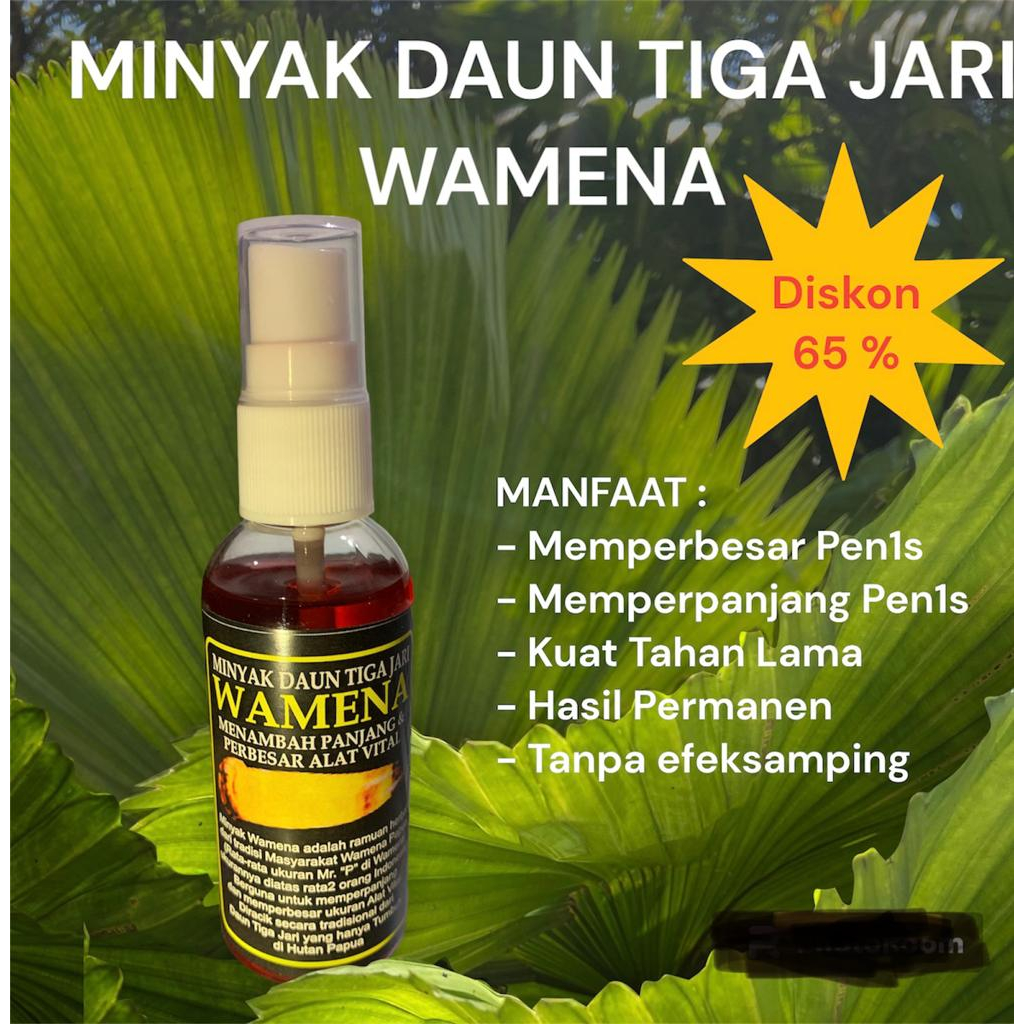 WAMENA. MINYAK URUT HERBAL PRIVASI AMAN BESAR,KERAS,PANJANG (cod)