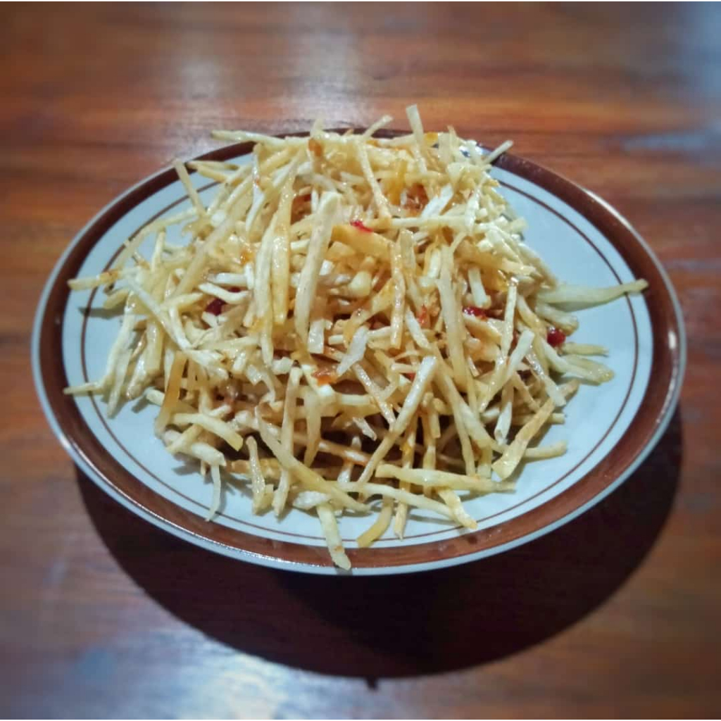 

Stik Talas Porsi Sedang Rasa Pedas Manis Cabai Asli