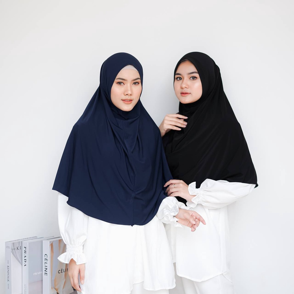 Hijab Bergo Hamidah L Non Ped /Jilbab Instan Bergo Hamidah Non Ped L  Kerudung Bergo Jersey Non pet 