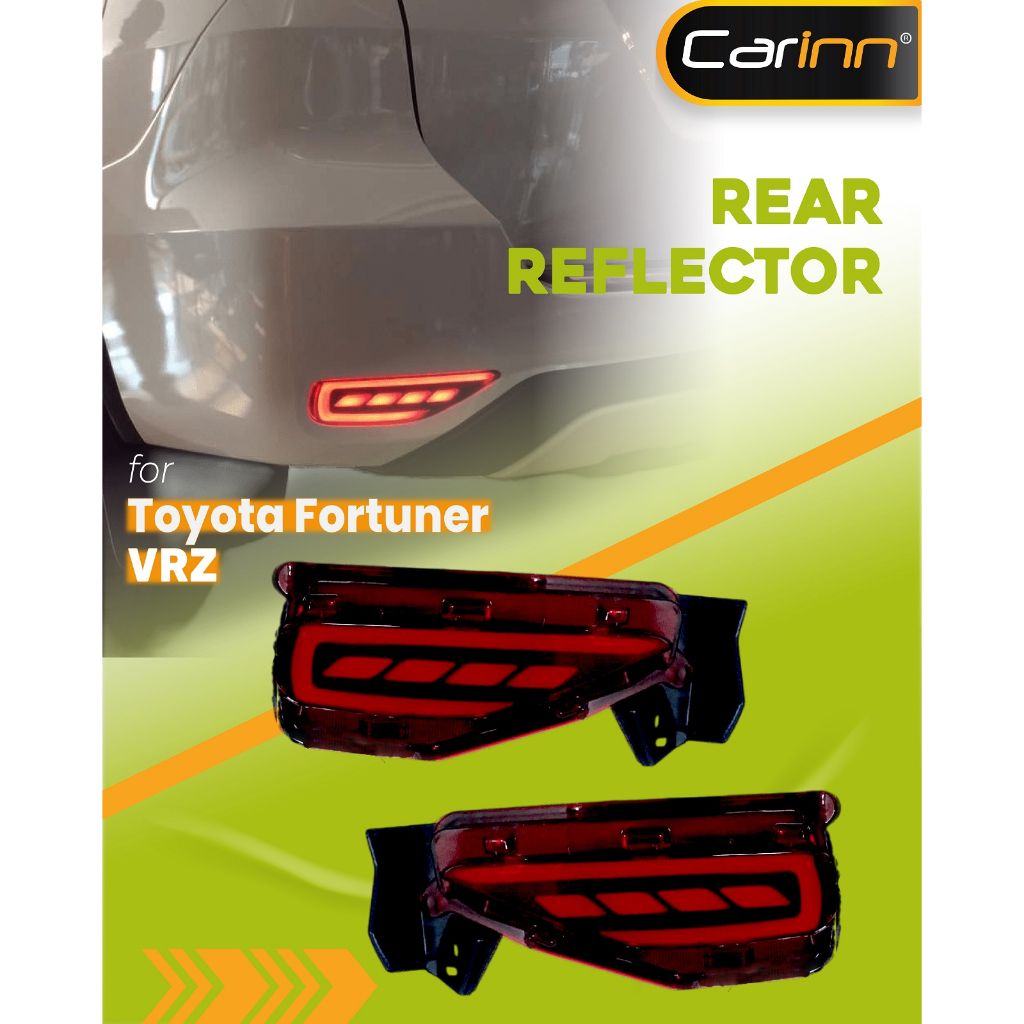 Reflektor Led Lampu Bagasi Bumper Lamp Mata Kucing Toyota Fortuner Vrz 2016-2023