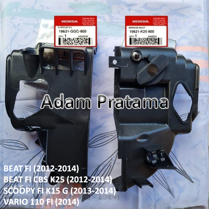 Cover Plastik Tutup Blok Mesin Beat fi Scoopy fi Vario 110 Led 19631-GGC-900 19621-K25-900 Shroud Me