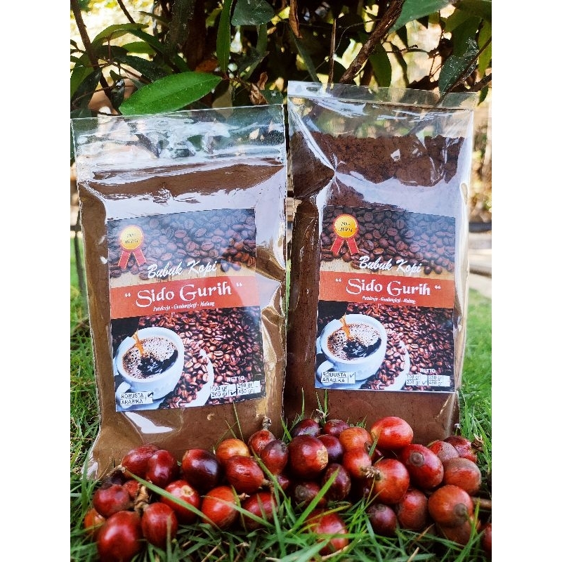 

[PROMO] Kopi Khas Malang Dampit Sido Gurih Robusta Biji Petik Merah 200gr