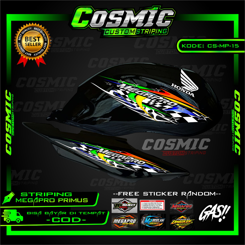 STRIPING MEGAPRO STIKER HEREX DECAL VARIASI STICKER MEGAPRO PRIMUS HEREX 19