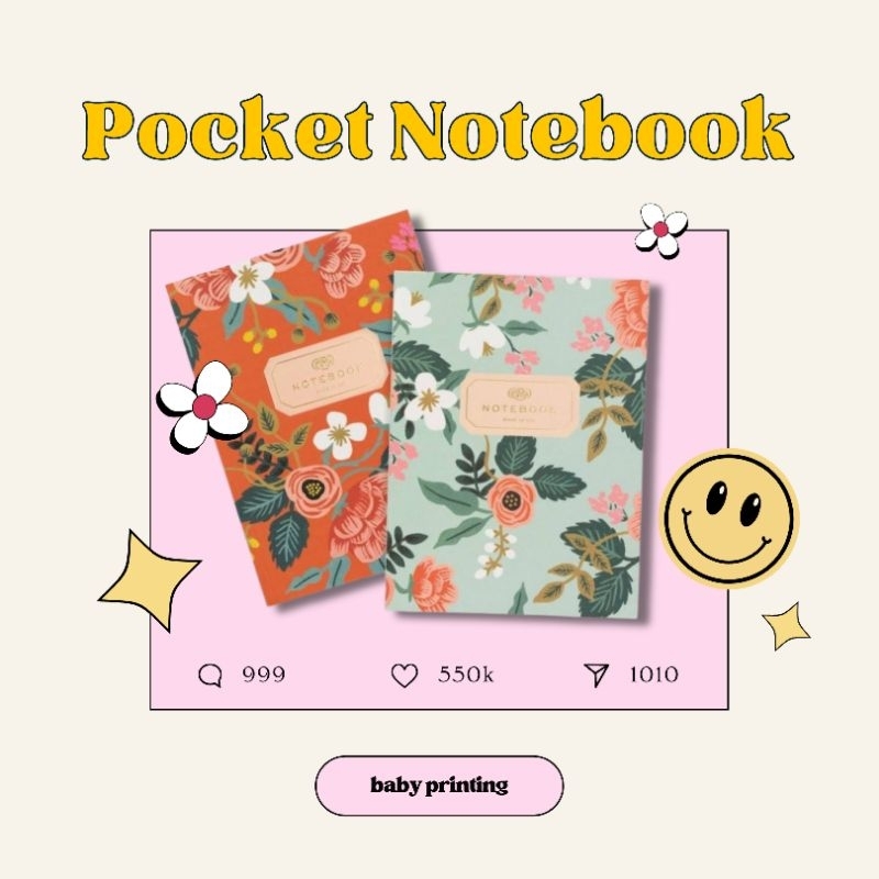 

Cetak Pocket Notebook A6 Custom