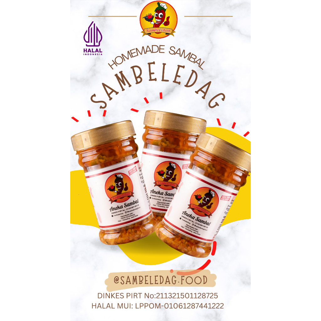 

Sambeledag Sambal Pete 130gr
