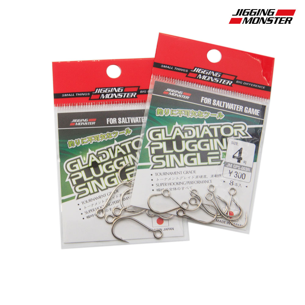 Jigging Monster Gladiator Pluggin Hook GPS-003N Kail Pancing Laut