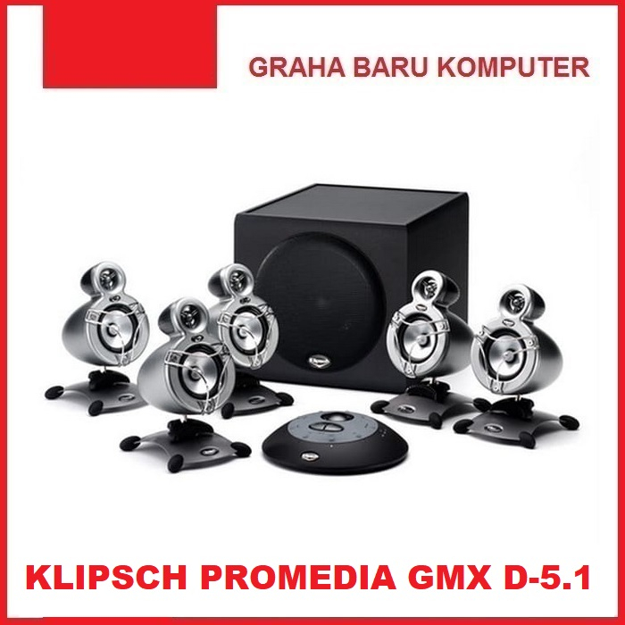 Klipsch ProMedia GMX D-5.1 Computer Speaker System Komputer PC Home Theater Audio