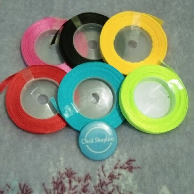 

Cheii 1 meter Pita satin 3/8" (1cm) Per Meter