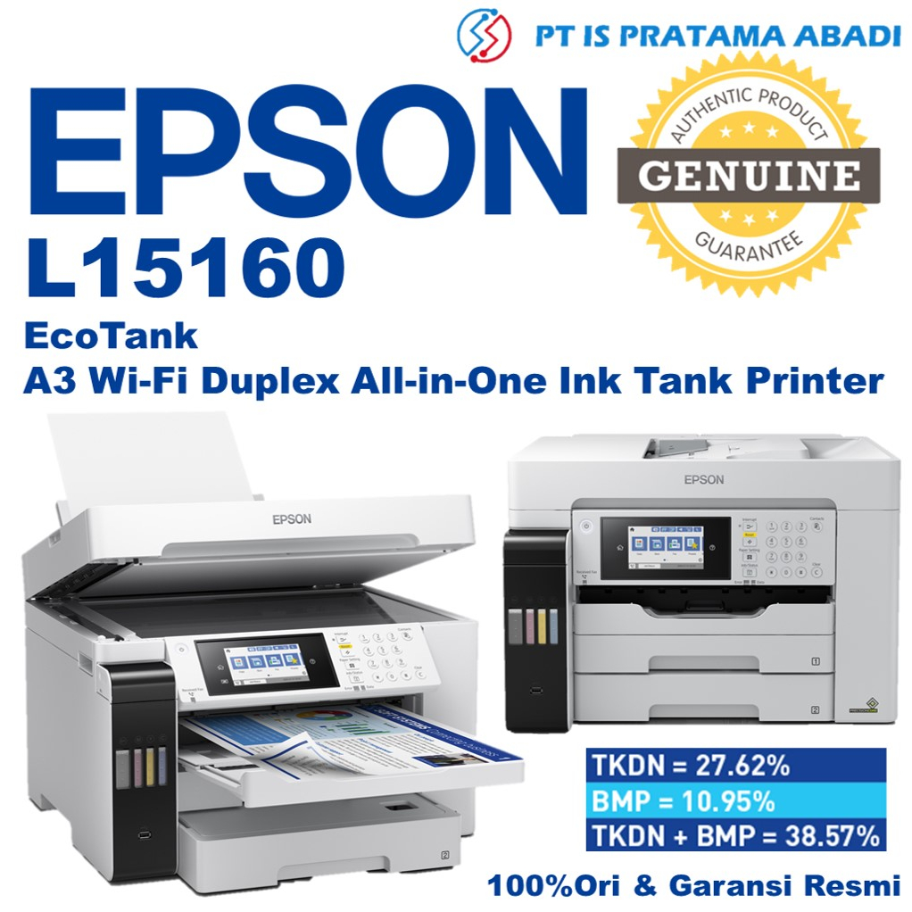 Printer Epson EcoTank L15160 A3 Wi-Fi Duplex All-in-One Ink Tank