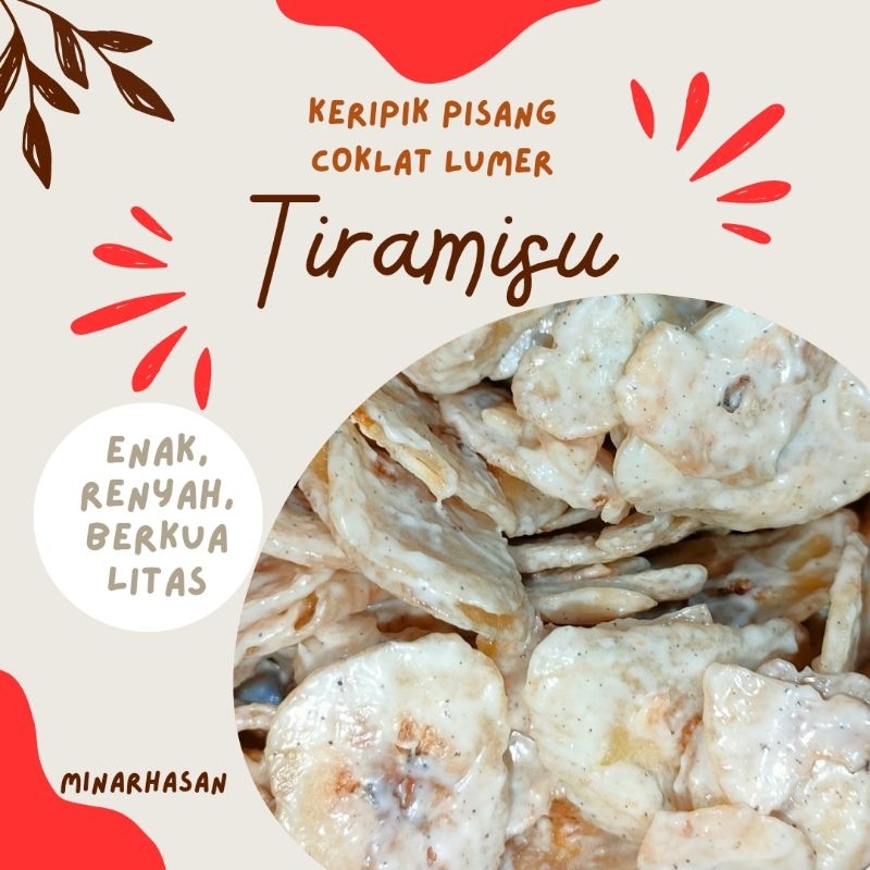 

Keripik Pisang Coklat Lumer/rasa tiramisu. 250 g