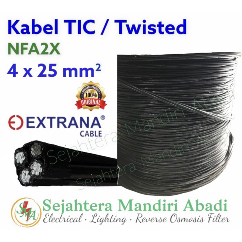 Kabel TIC 4x25 PLN Twist SR Twisted NFA2X Aluminium Isi 4