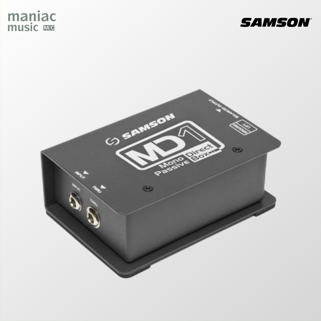 Samson MD1 - DI Box. Direct Injection. Pasif. Bahan Metal Kuat