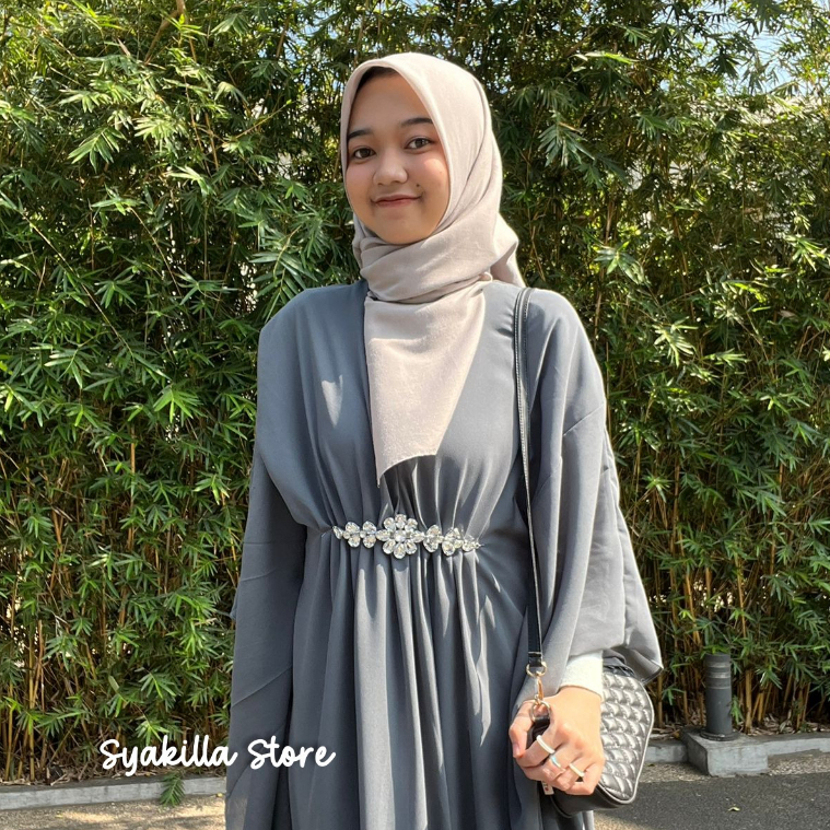 Sabrina Gamis Kaftan Wanita Terbaru Polos 2024 | Kaftan Remaja | Gamis Mewah | Kaftan Mewah