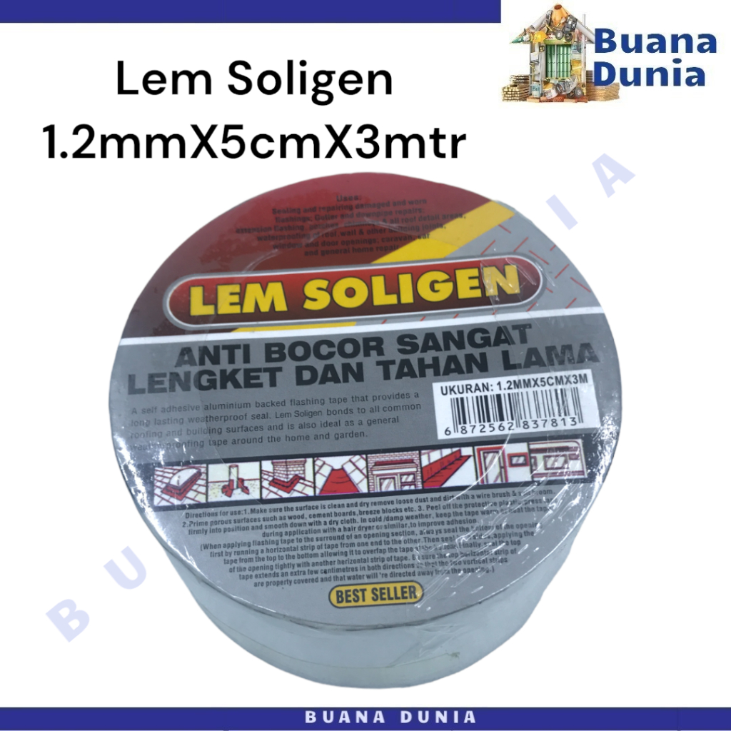 Lem Atap Soligen | Lem Seng | Lem Talang | Penambal Genteng (1PC)
