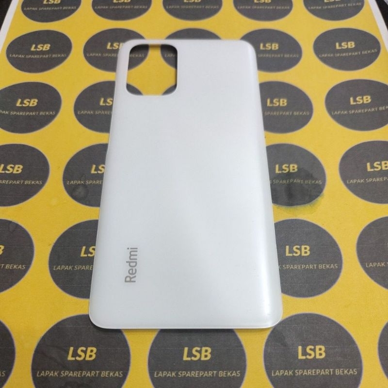 BACKGLASS XIAOMI REDMI NOTE 10 WHITE ORIGINAL BEKAS