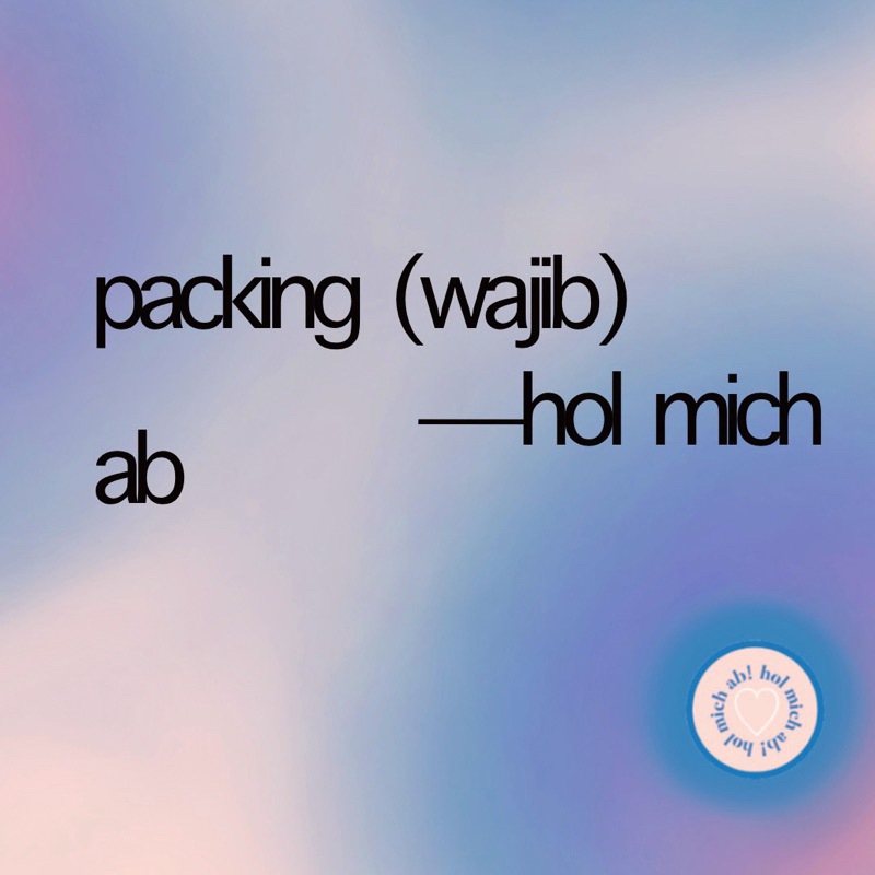 

packing (wajib)