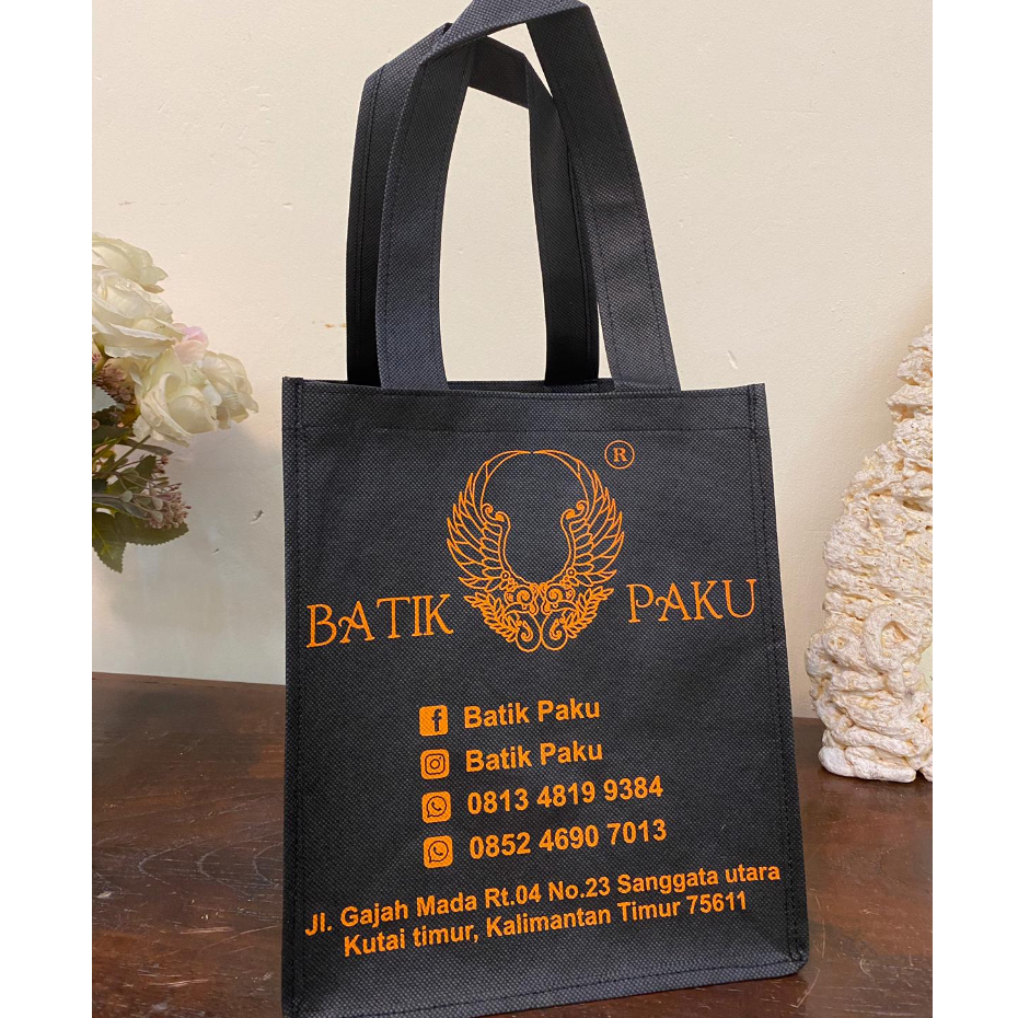 

custom goodiebag spunbond hajatan,tahlilan,florist,catering