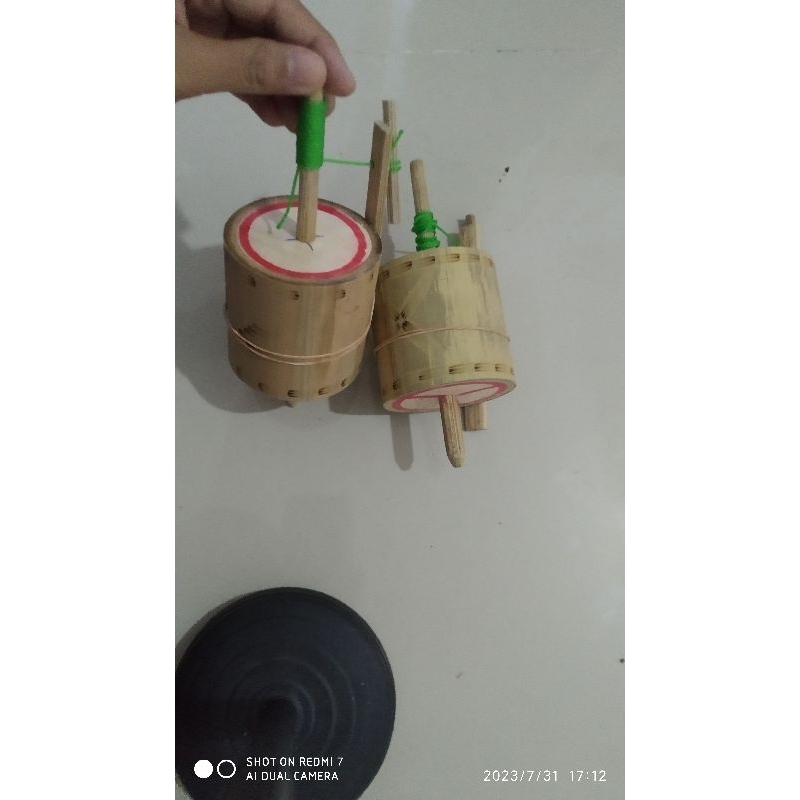 Mainan anak gasing jadul/ gasing bambu