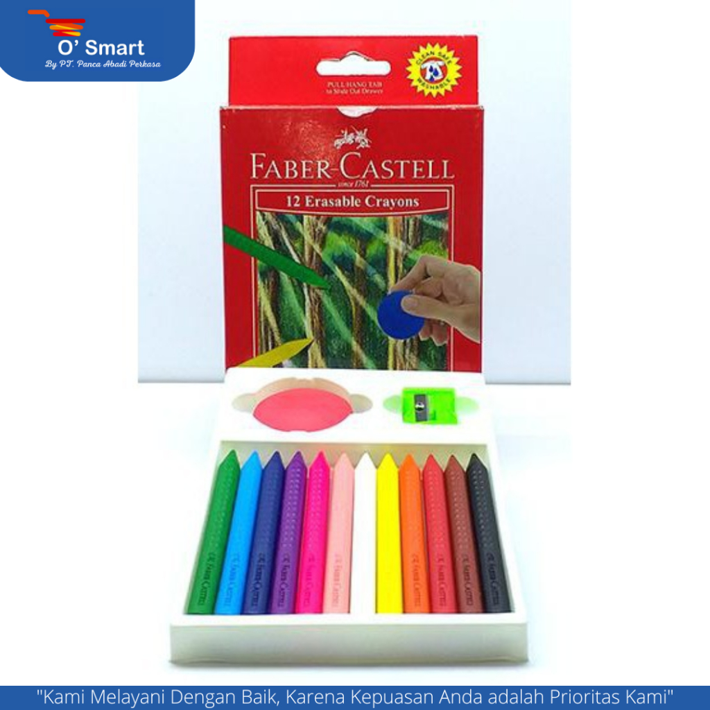 

ERASABLE CRAYON 12 DAN 24 FABER CASTELL