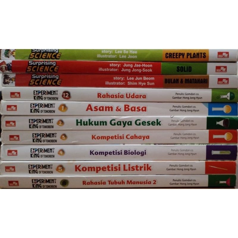 Komik Sains pengetahuan EXPERIMENT KING OF TOMORROW & SURPRISING SCIENCE