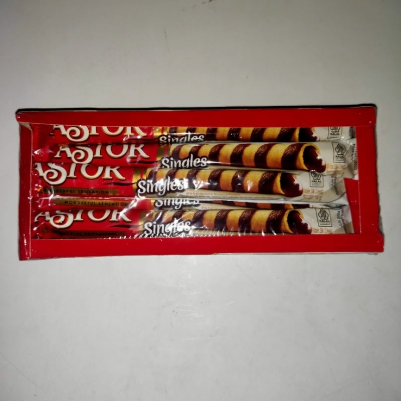 

MAYORA ASTOR SINGLES COKLAT BOX ISI 12 168g @14g