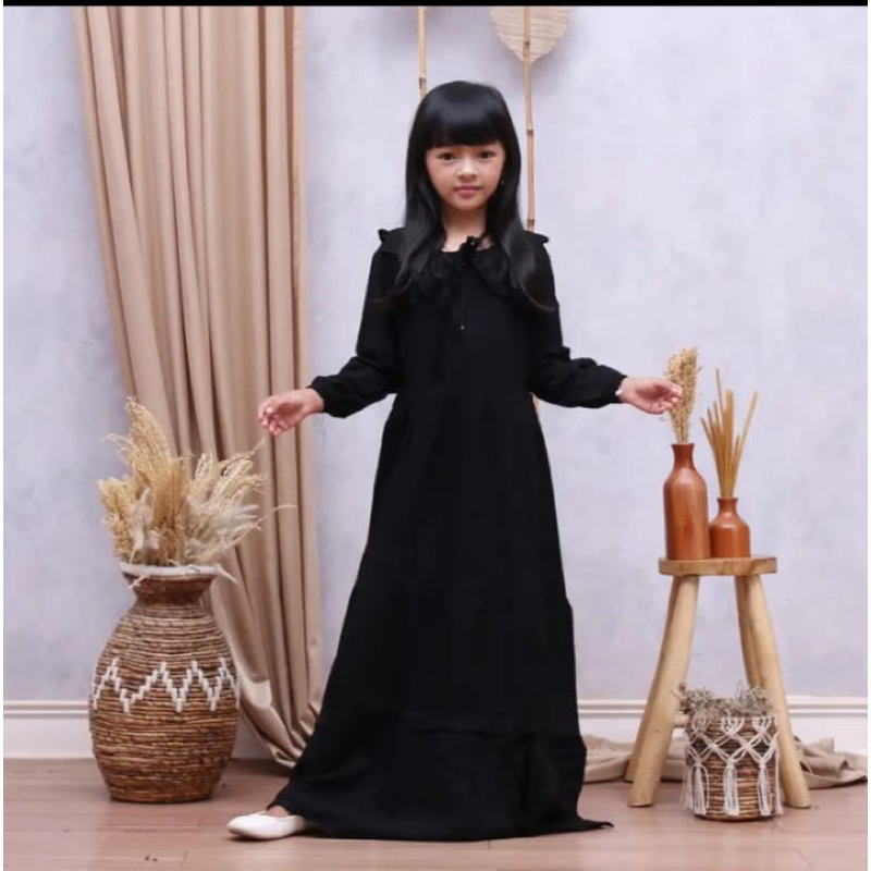 MIDI DRES ANAK TANGGUNG /GAMIS ANAK PREMPUAN POLOS