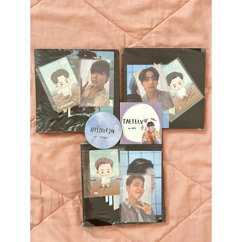 Album BTS Proof compact unsealed photocard jungkook, photocard taehyung proof compact, photocard nam