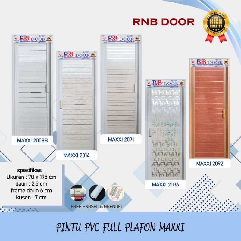 Pintu PVC RNB Full Plafon Maxxi