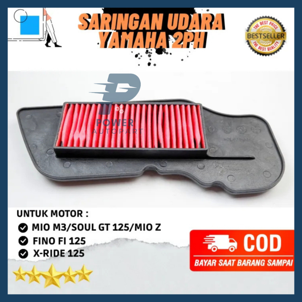 Filter Udara / Saringan Yamaha Mio M3, Mio S, Mio Soul GT 125, X-Ride 125, Fino 125 - Filter 2PH