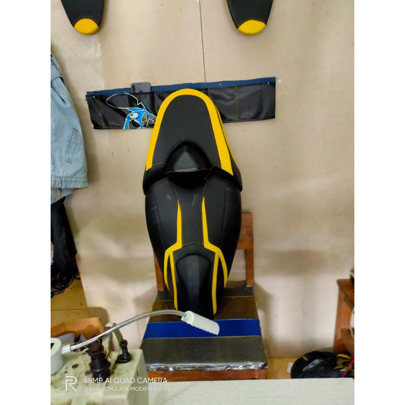 jok aerox modif material kulit mbtech